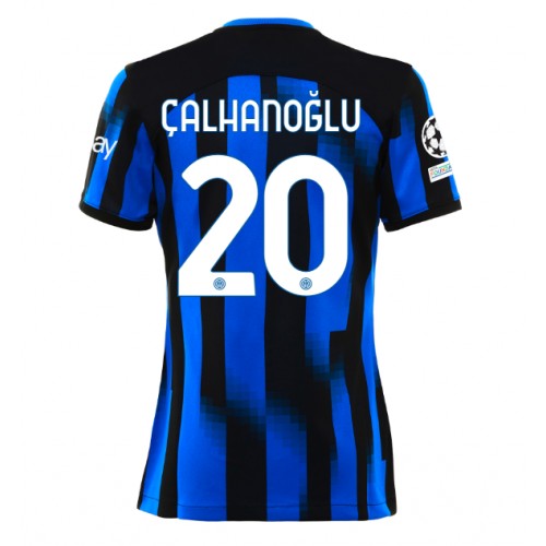 Dres Inter Milan Hakan Calhanoglu #20 Domaci za Žensko 2023-24 Kratak Rukav